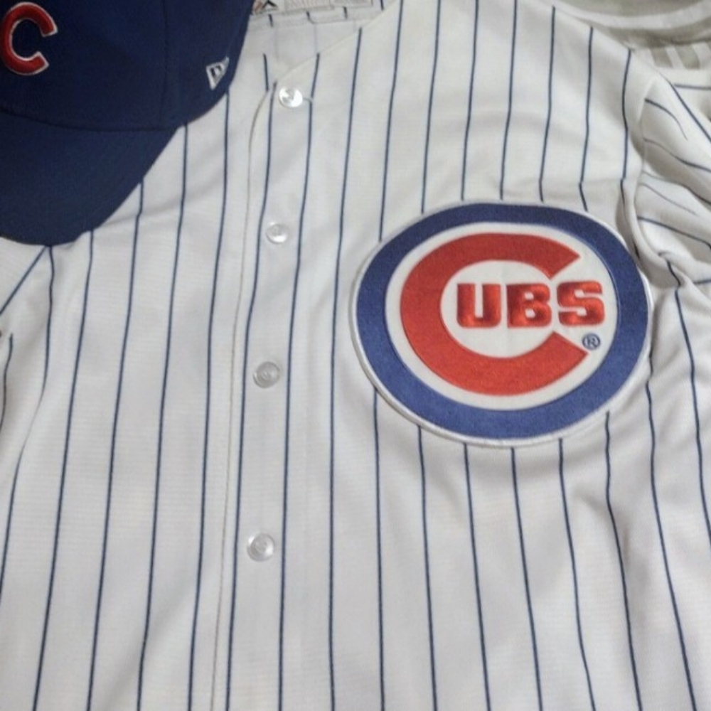 Chicago Cubs Kris Bryant XL 2016 jersey & World series champion MLB baseball cap